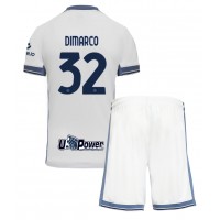 Camiseta Inter Milan Federico Dimarco #32 Visitante Equipación para niños 2024-25 manga corta (+ pantalones cortos)